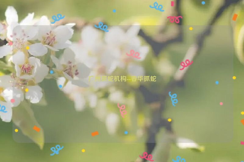 广州抓蛇机构--春华抓蛇